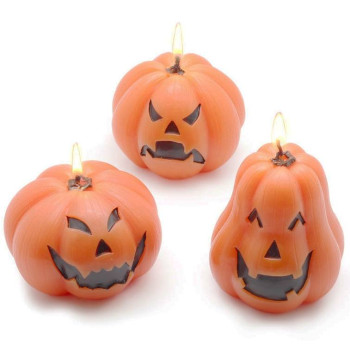 Forma na výrobu halloweenských sviečok usmievavá tekvica. Online predaj.