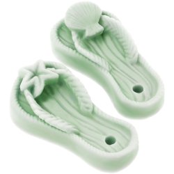 Formen, um Seifen in Form von Marine-Flip-Flops herzustellen.