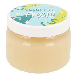 Aufkleber Cellulite frei für Kosmetika. Online-Verkauf