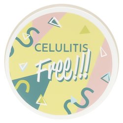 Aufkleber Cellulite frei für Kosmetika. Online-Verkauf