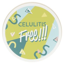 Aufkleber Cellulite frei für Kosmetika. Online-Verkauf