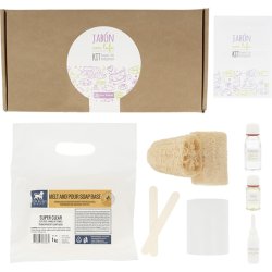 Kit zur Herstellung von Seife mit Luffa im Lieferumfang enthalten. Online-Verkauf