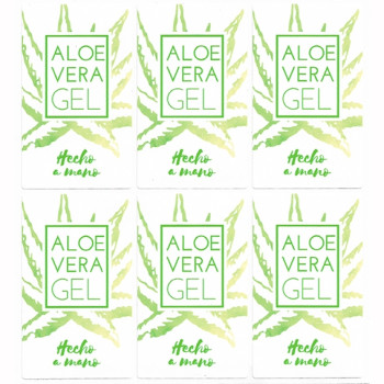 Nálepky na aloe vera gél DIY. Online predaj.