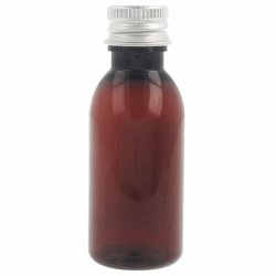 30 ml braune PET-Flasche mit Aluminiumverschluss.