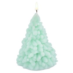 Kerzenform Weihnachtsbaum mit Kugeln. Online Verkauft.