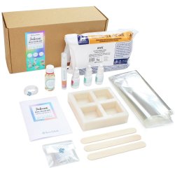 Kit zur Herstellung von bunten Seifen für Hochzeit, Taufe und Kommunion.