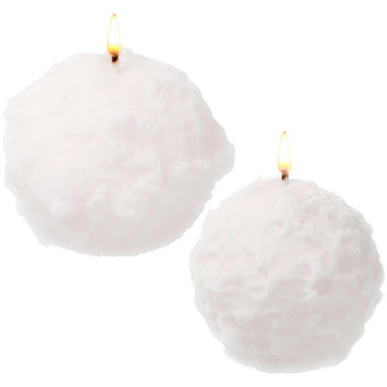 Kerzenform Schneeball 8cm zum basteln. Online Verkauft.