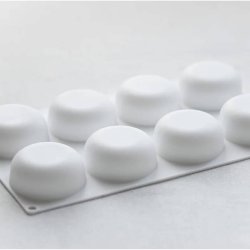 Silikonform 8 runde Tabletten für Seifen und feste Kosmetika