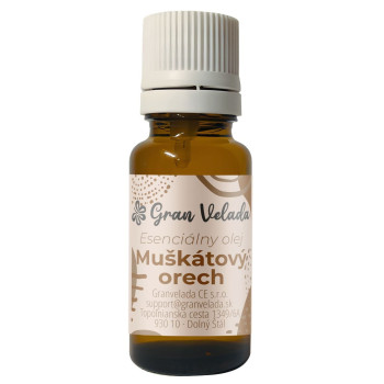 10% muškátový éterický olej pre aromaterapiu a kozmetiku